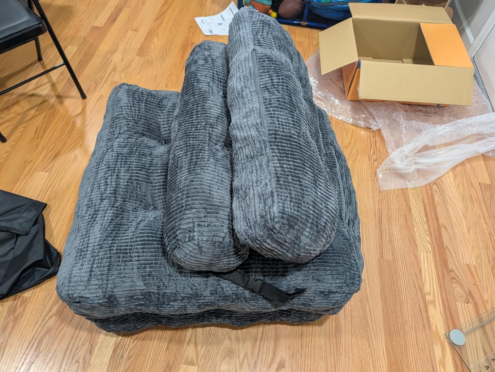 Folding Sofa Bed, Convertible Sleeper Chair with Back Support and Pillow customer photo 1