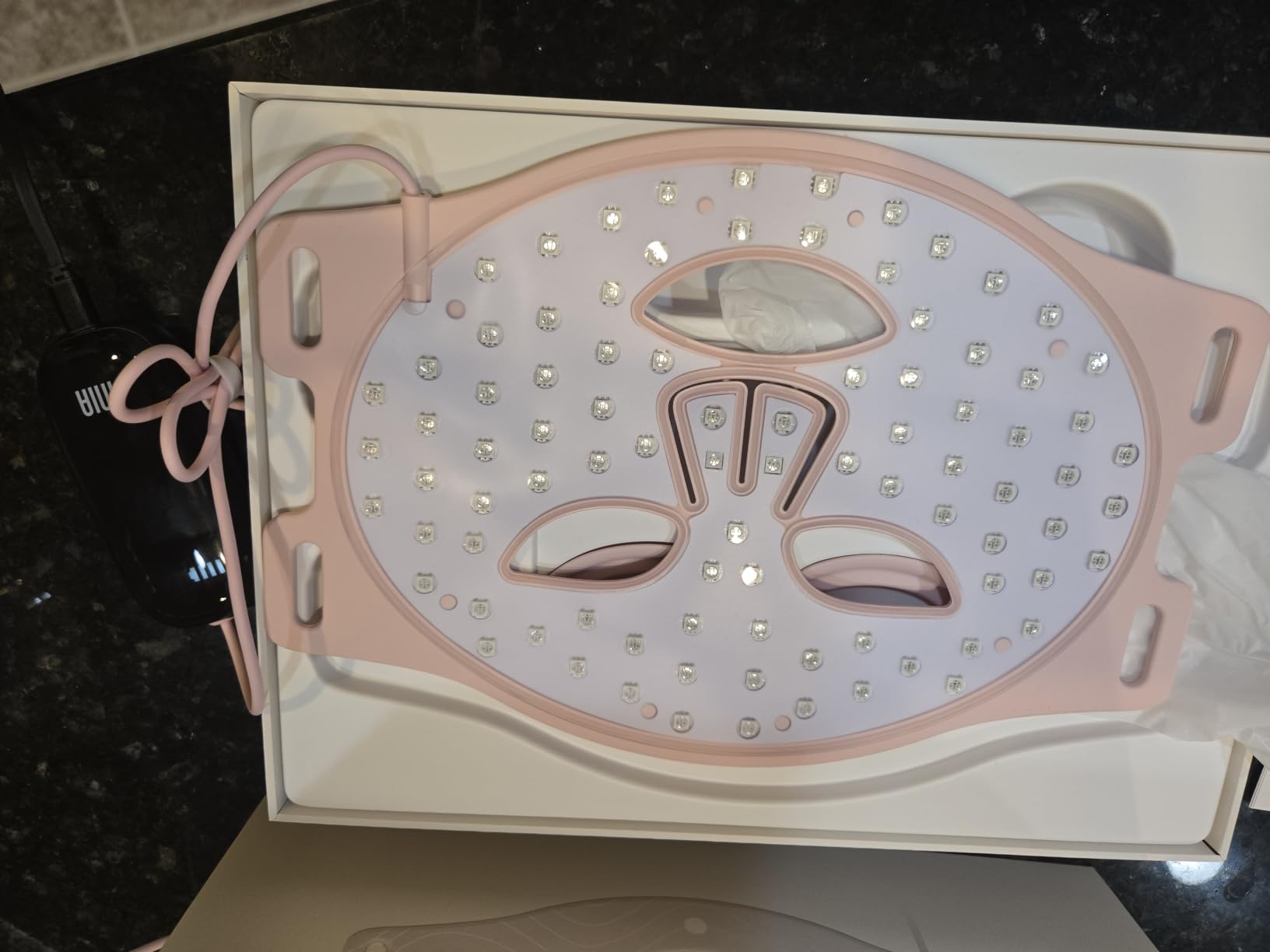 INIA Red Light Therapy Mask for Face, 850nm NIR, Red/Blue LED Light 4 Modes customer photo 1