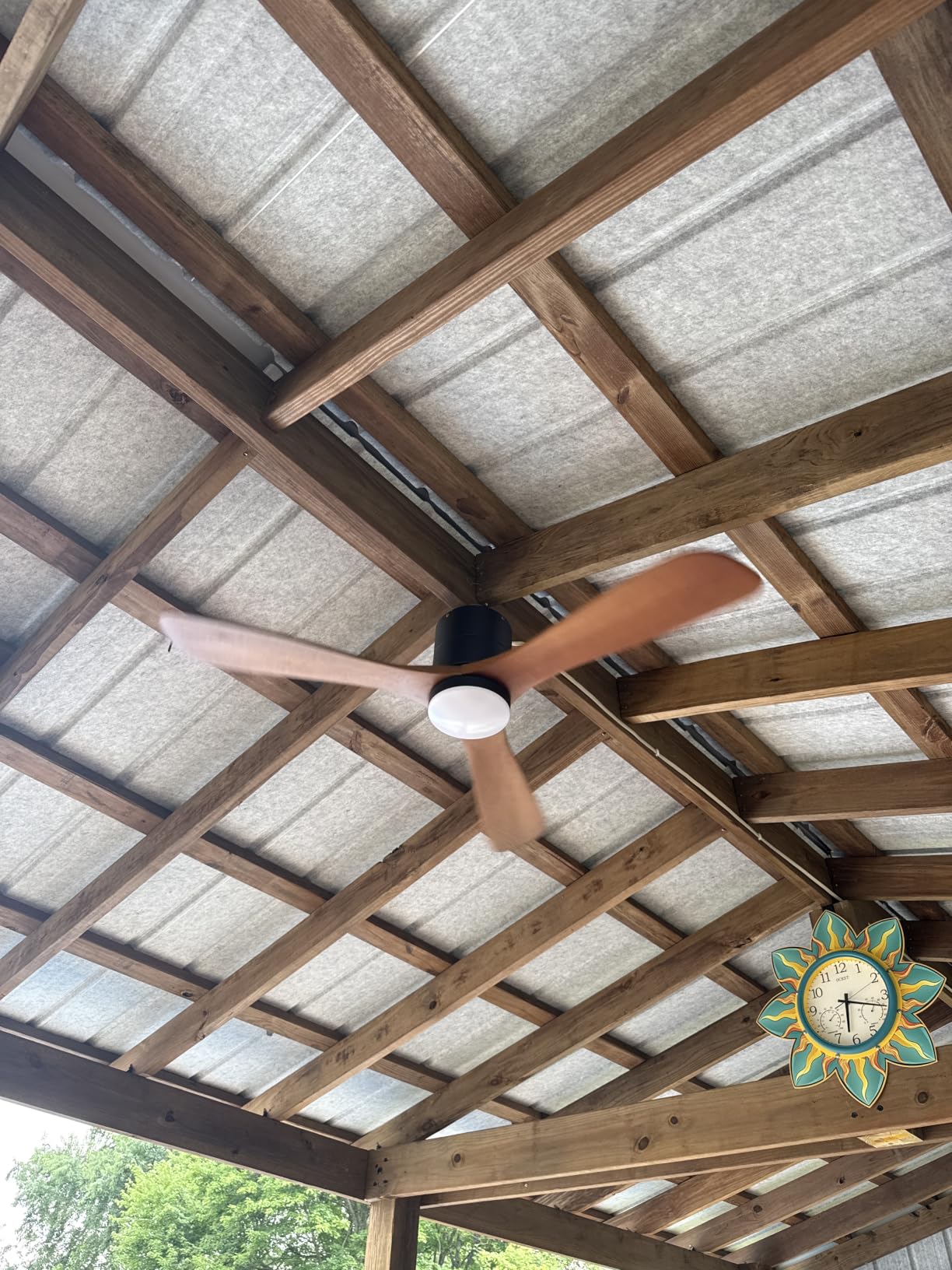 addlon 60 Inch Solid Wood Ceiling Fans with Lights and Remote Control customer photo 2