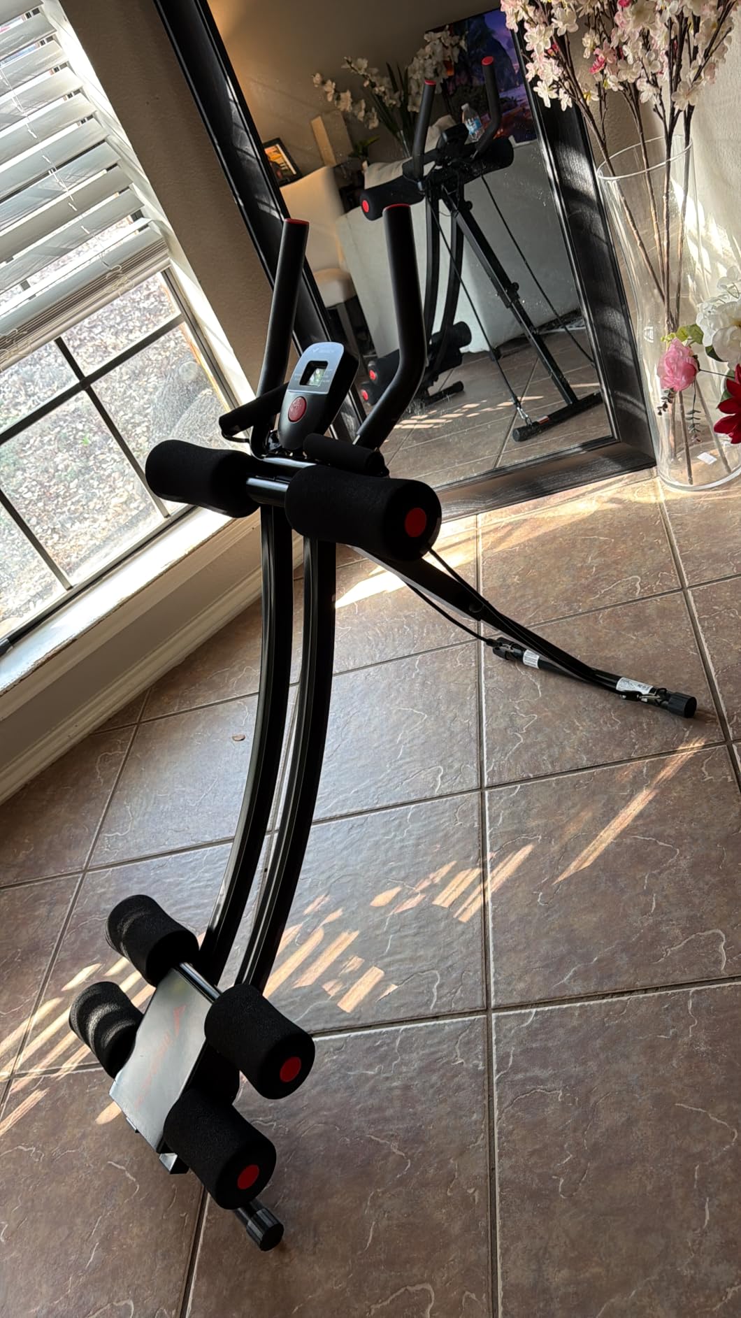 MERACH Ab Machine, Adjustable Dual Track Ab Trainer, Ab Workout Equipment customer photo 2