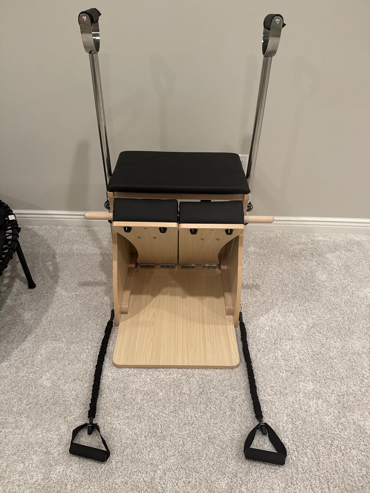 LeisureKing Pilates Combo Chair for Home Workouts, Wunda Chair with 5-Level Handles, Split Pedals, Resistance Bands, for Studio, Gym, Pilates Workout, Rehabilitation Exercises, Easy Assembly customer photo 1