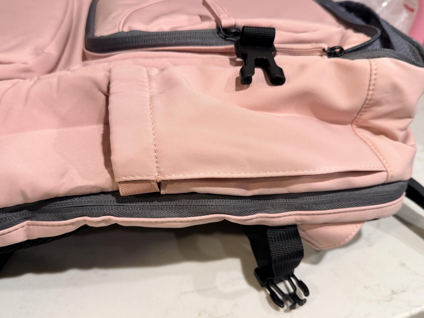 Taygeer Travel Backpack for Women, Travel Personal Item Bag with Shoe Pouch | TSA Approved Under Seat Carry on Backpack with Water Bottle Pocket Fits 15.6inch Laptop, Travel Essentials for Airplanes,Pink customer photo 2