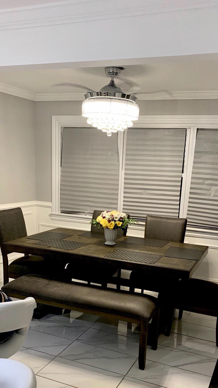 100 Inch Large Ceiling Fans with Lights and Remote, Big HVLS Ceiling Fan customer photo 2