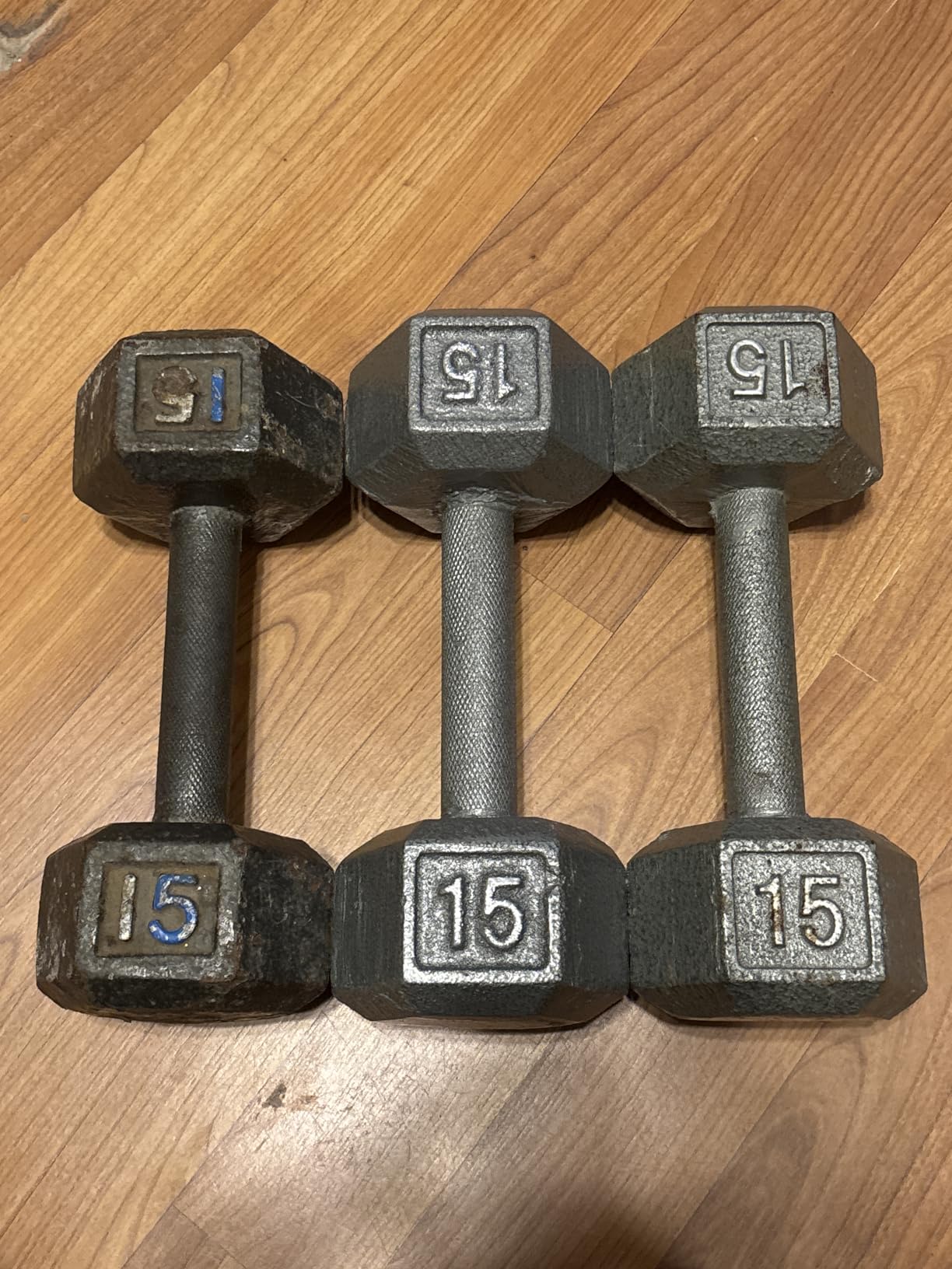 CAP Cast Iron Hex Dumbbells, Hand & Free Weights, Singles & Pairs customer photo 1