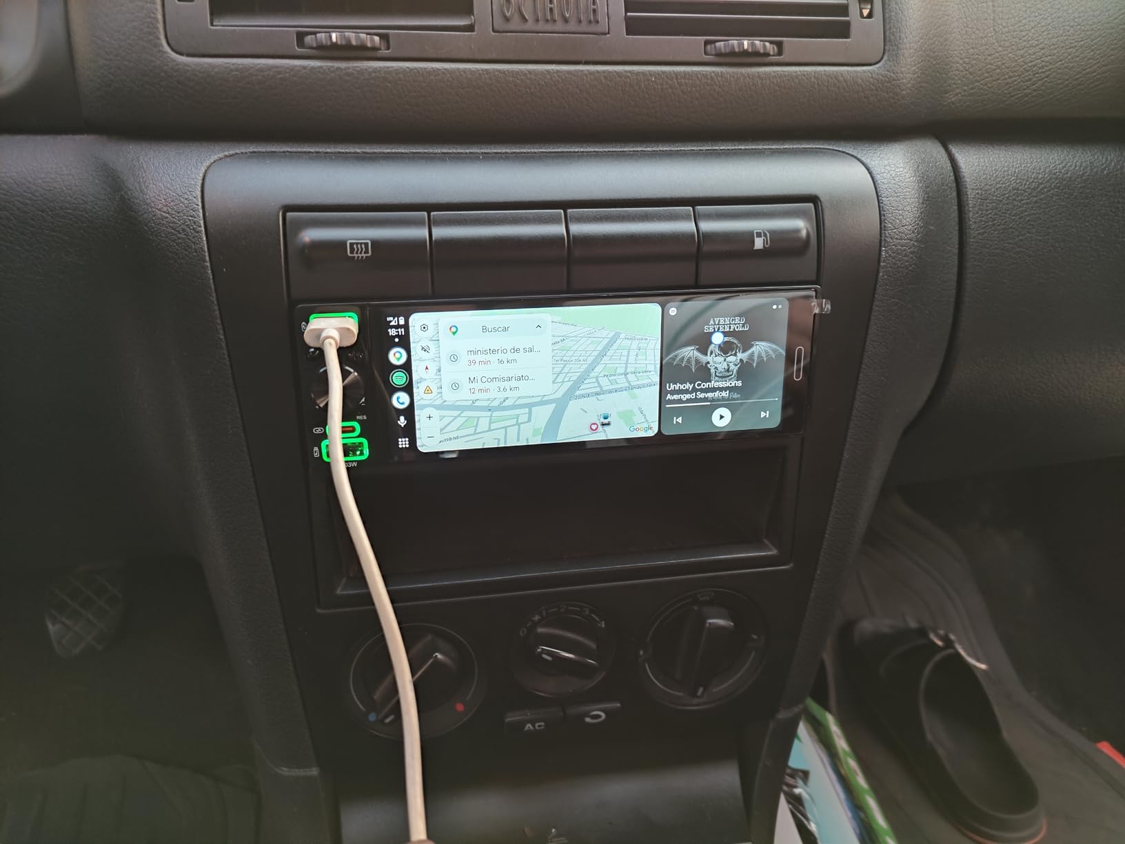 Single Din Radio Car Stereo with Apple CarPlay & Android Auto customer photo 1