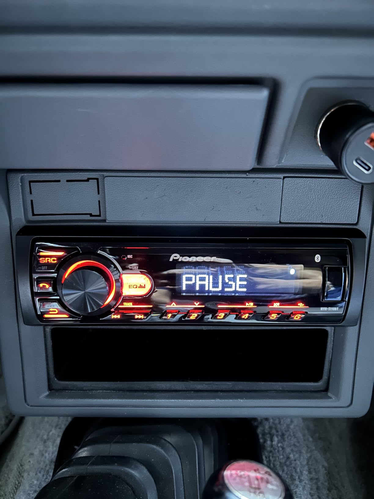 Pioneer MVH-S110BT 1-Din Digital Media Car Stereo with Bluetooth customer photo 1