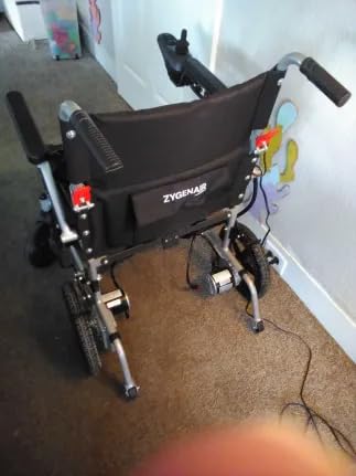 Electric Wheelchairs for Adults Seniors, Foldable Lightweight Power motorized Wheelchair 330Lbs Capacity, 15 Miles Range Motorized Wheelchair 500W Motors with Lithium Battery, Airline Approved, Orange customer photo 1