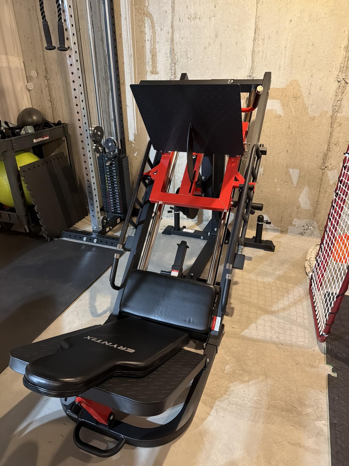 Leg Press Hack Squat Machine Combo, 45° Leg Exercise Machine ,Lower Body Special with Weight Storage for Quads, Hamstring, Glutes, Calves, Compact Home Gym Leg Day Equipment customer photo 1