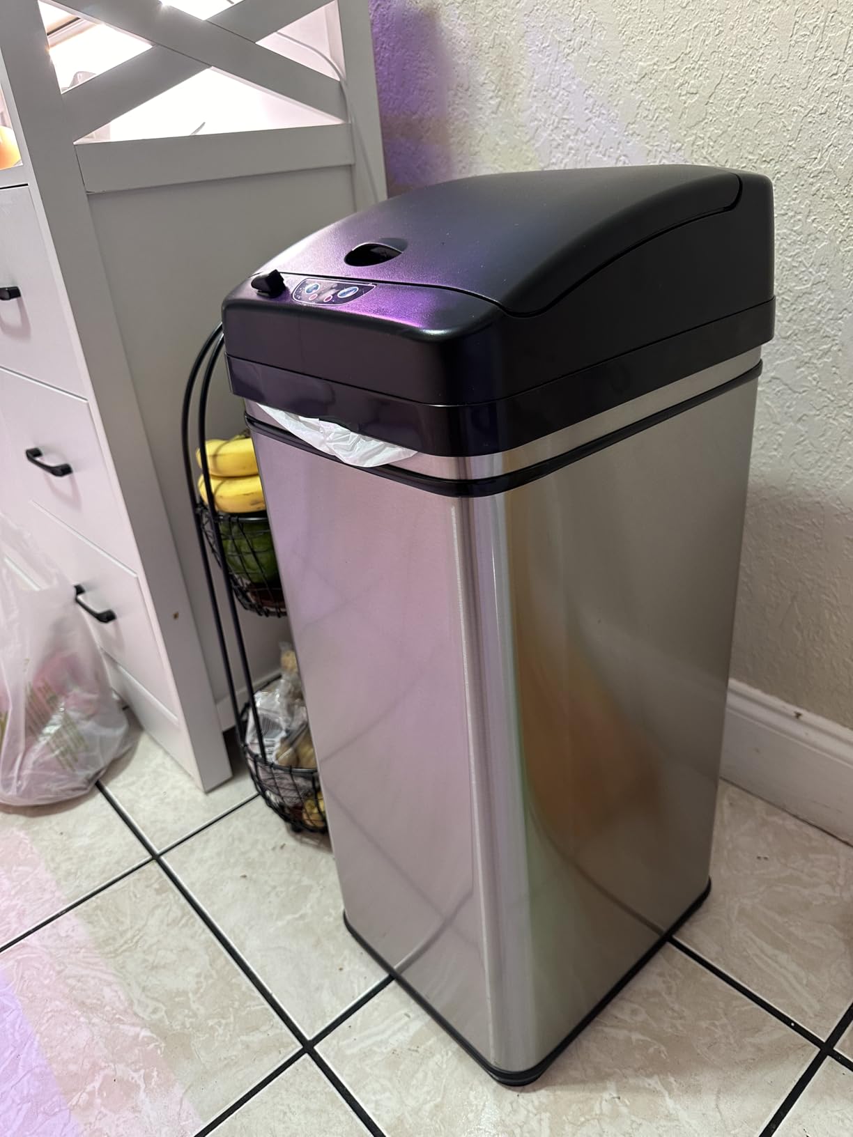iTouchless 13 Gal Sensor Kitchen Trash Can with Lid | Pet Lock Odor Filter customer photo 1