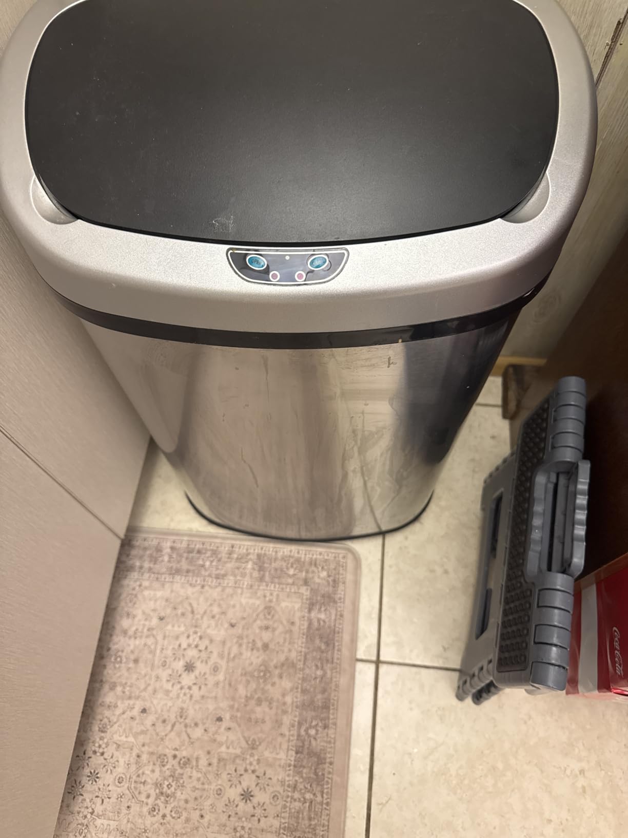 iTouchless 13 Gal Sensor Kitchen Trash Can with Lid | Pet Lock Odor Filter customer photo 2