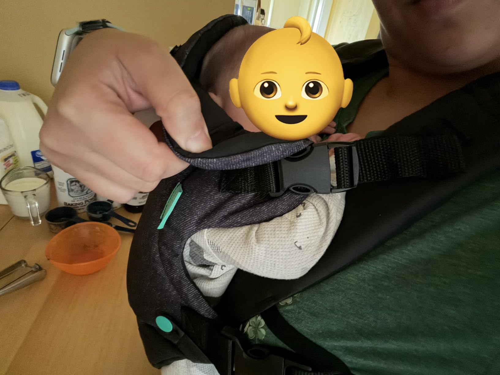 Infantino Flip Luxe 4-in-1 Baby Carrier Ergonomic 7-35 lbs, Onyx customer photo 1