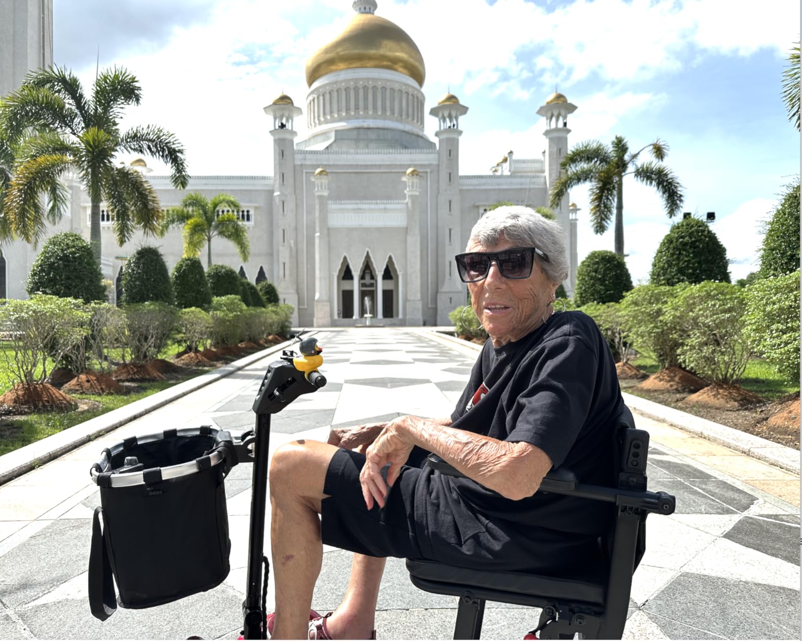 Aotedor Ultra Lightweight Mobility Scooter for Adults, 36 lbs Foldable Electric Scooter with Dual Lithium Batteries, 22 Miles Range Portable Travel Scooter for Seniors, Airline Approved customer photo 2