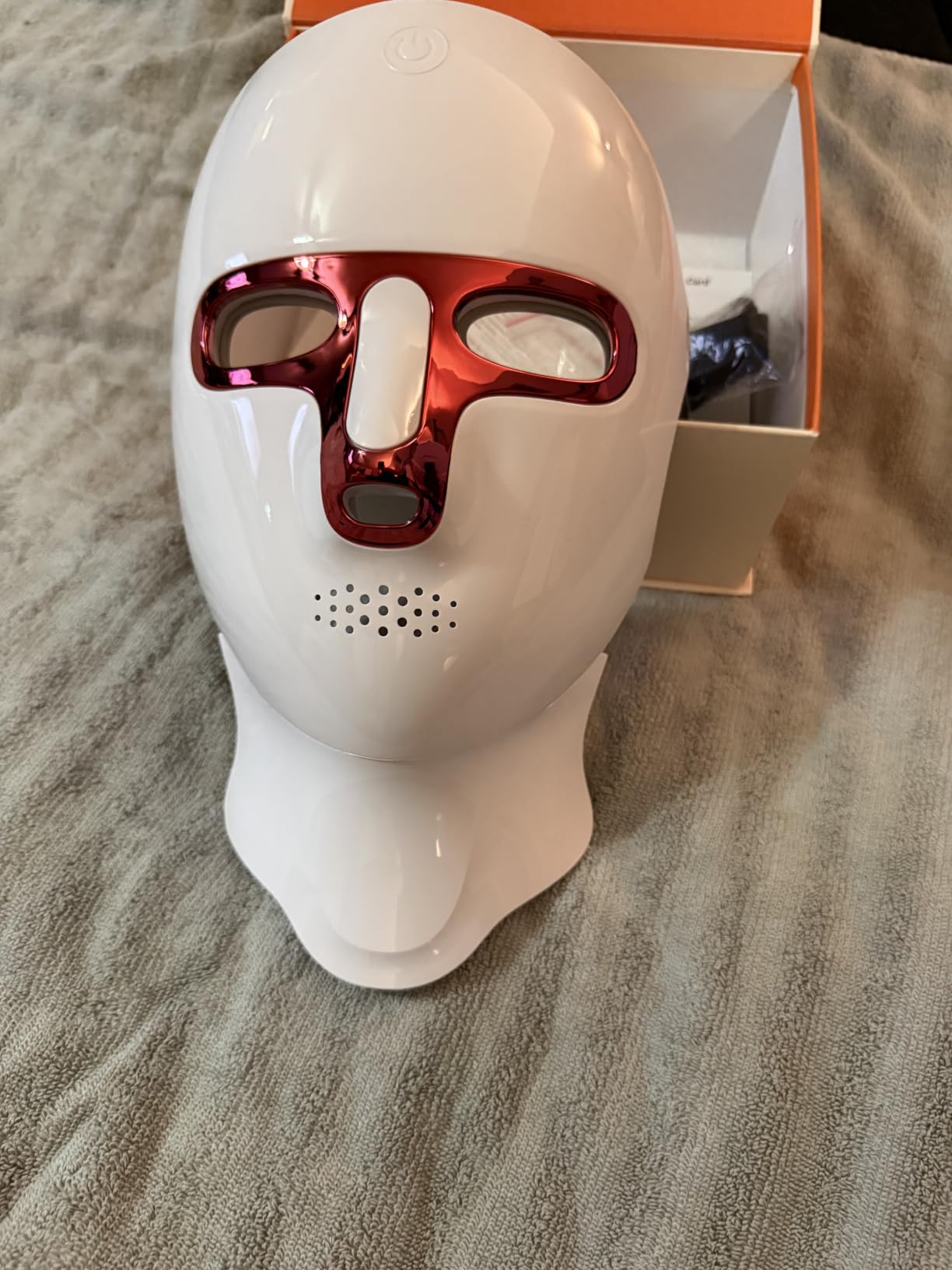 Red Light Therapy for Face- LED Light Therapy Mask Skin Care Mask,Cordless LED Face Mask face & Neck Red & Infrared Lights Masks Wavelength,USB C Rechargeable for Home Use Working Travel Yoga customer photo 1