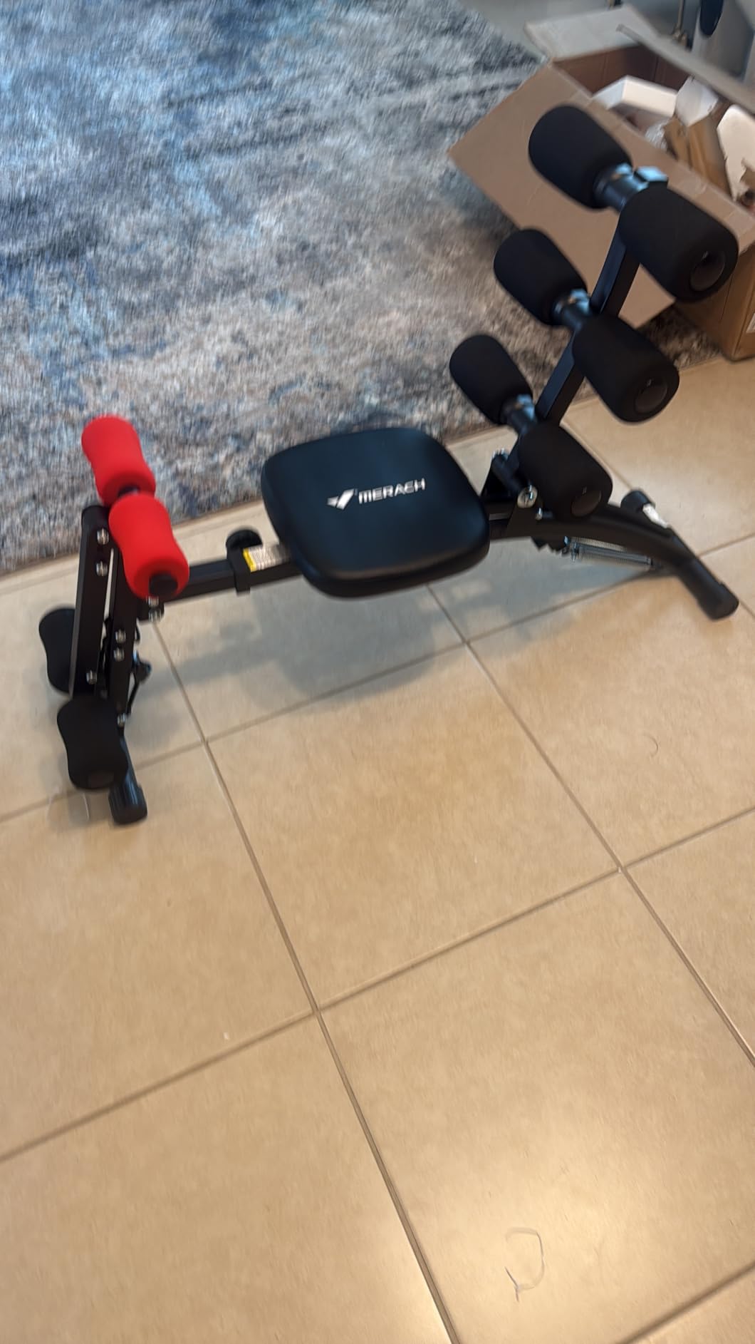 MERACH Ab Machine, Adjustable Ab Trainer, Sit Up Exercise Equipment 300LBS customer photo 1