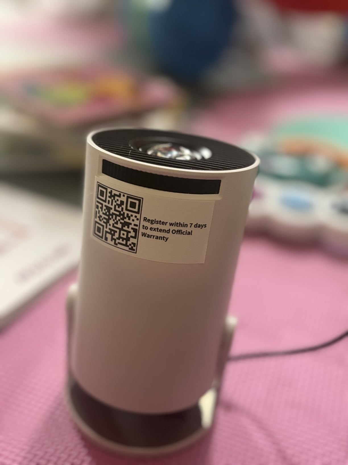 Mini Projector, Portable Projector with Wifi and Bluetooth, Built in Apps | Support 4K 1080P, 180° Rotation, Auto Keystone, Movie Projector customer photo 2