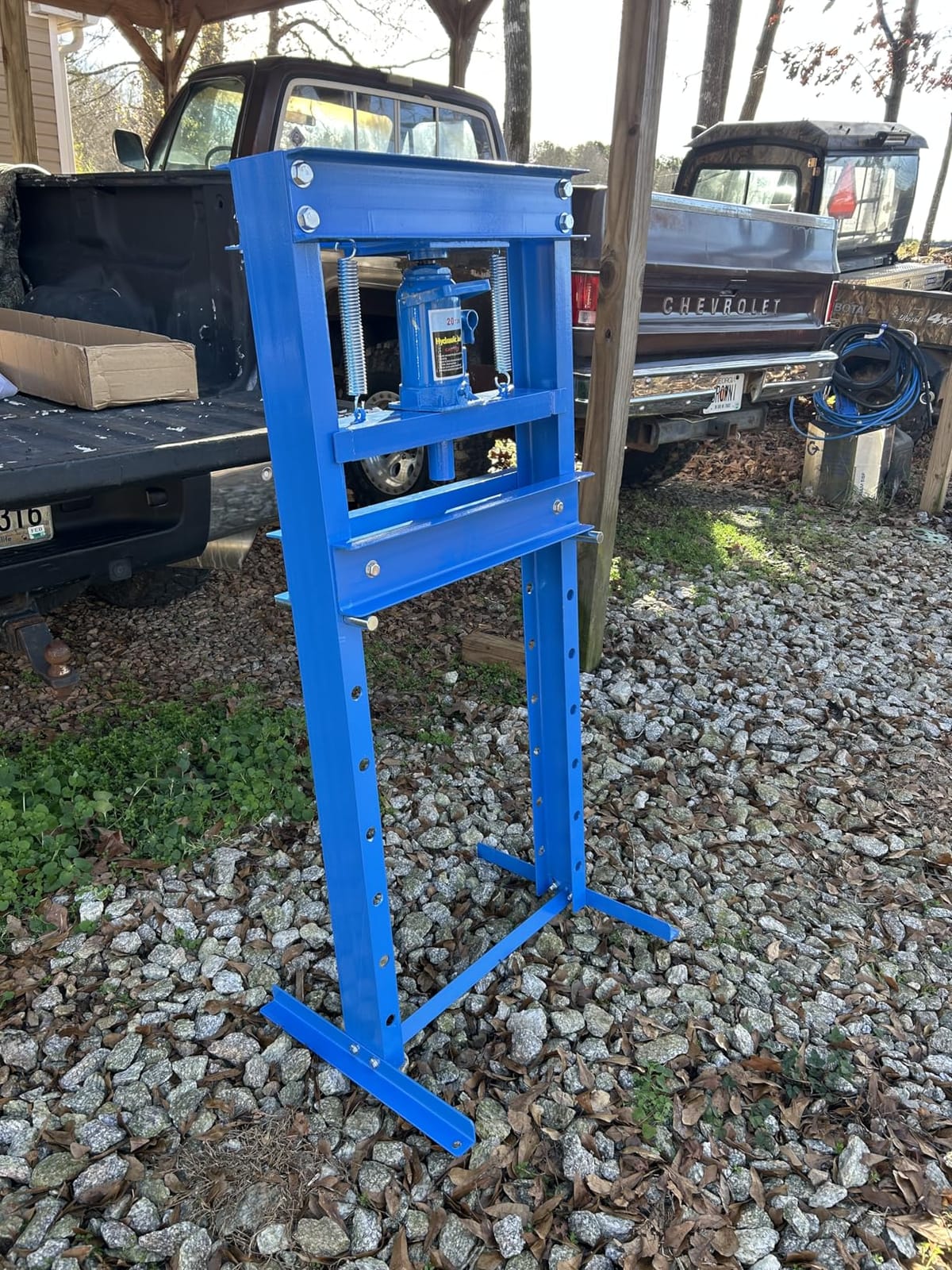 20T Hydraulic Press, Heavy Duty H-Frame Garage Floor Hydraulic Shop Press customer photo 1