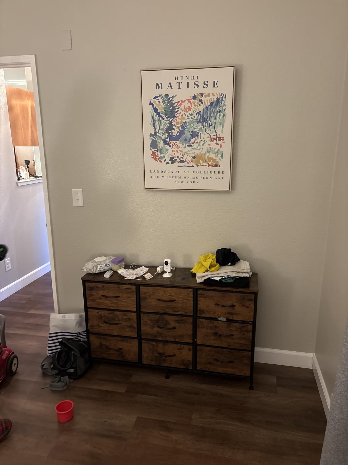 SONGMICS Dresser with 9 Fabric Drawers, TV Stand for TVs Up to 55 Inches customer photo 1