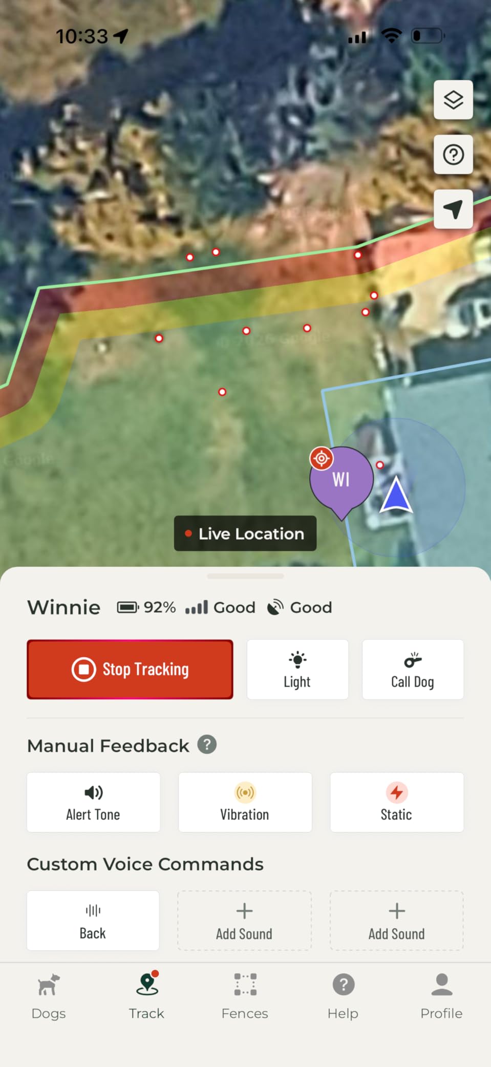SpotOn Nova GPS Dog Fence Collar, App-Controlled Wireless Fence customer photo 2