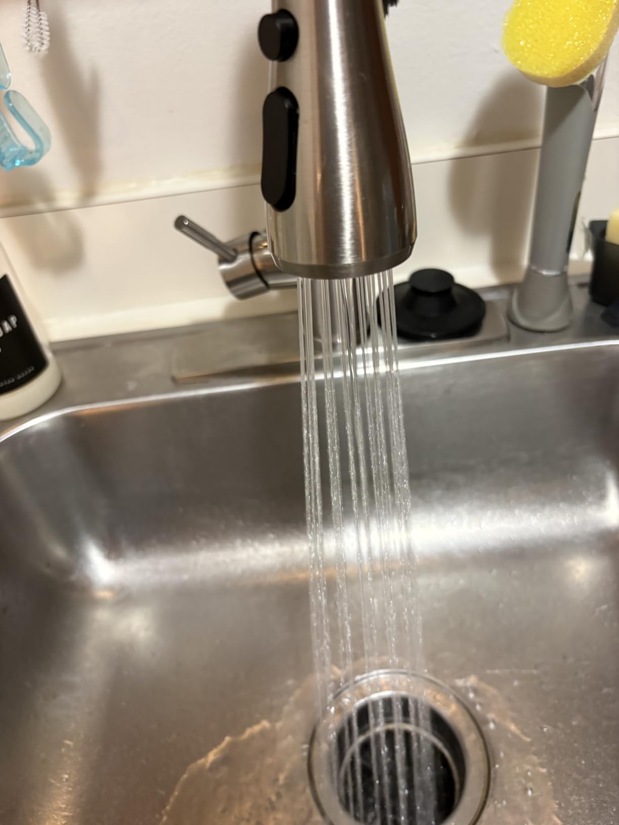 FORIOUS Touch Activated Kitchen Faucets Pull Down Sprayer, Brushed Nickel customer photo 1