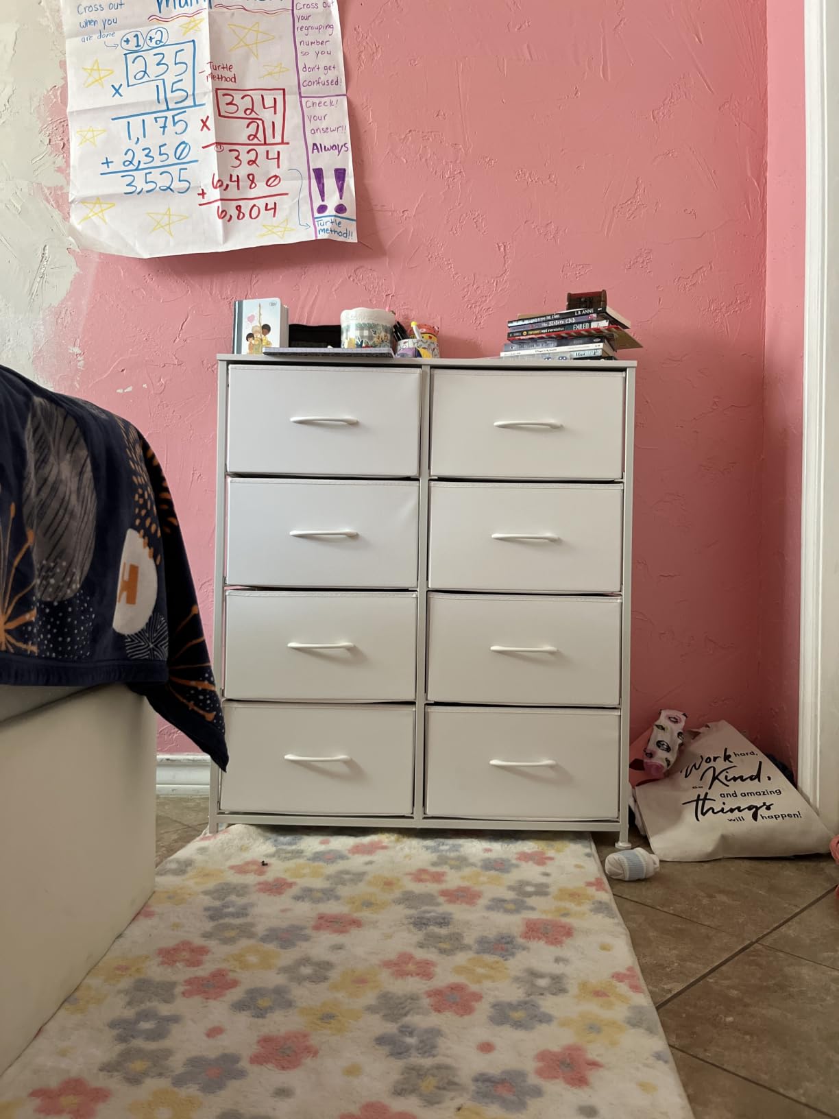 Sweetcrispy Dresser for Bedroom with 8 Drawers, Large Storage Tower customer photo 1