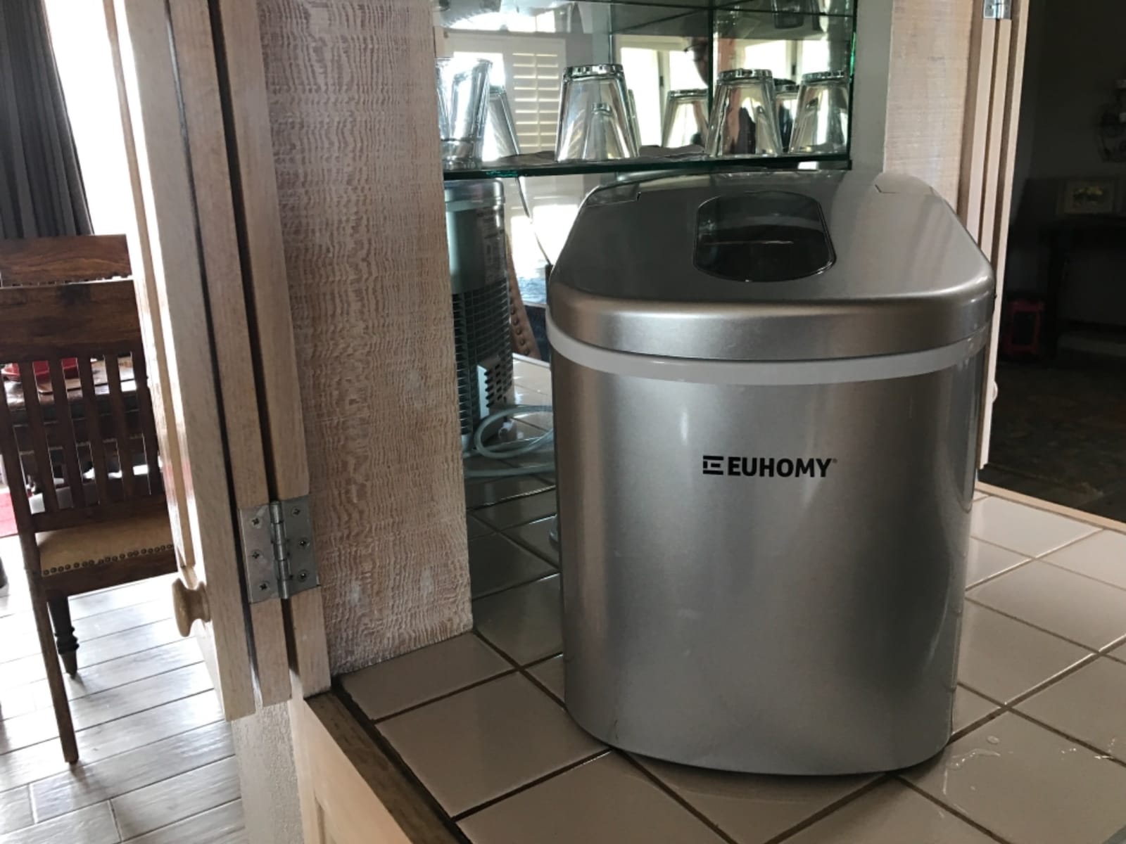 Euhomy Countertop Nugget Ice Maker, 35lbs Daily Sonic Crushed Ice Machine customer photo 1