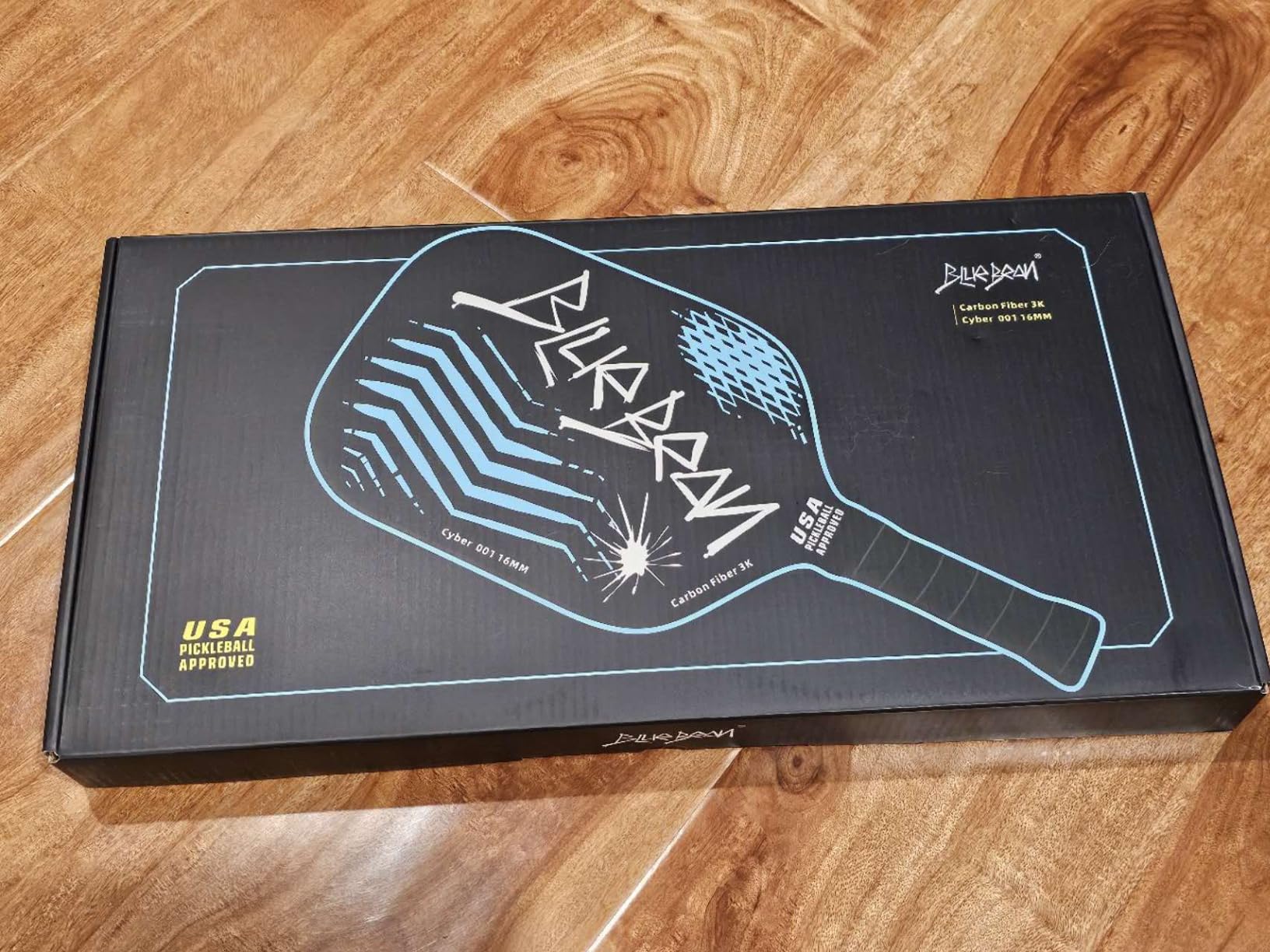 Pickleball Paddles,USAPA,Carbon Fiber Pickleball Paddle with 16MM Polymer Honeycomb Core Provides Lighter Weight&Higher Grit&Spin,Engineered for Professional Players,BlueBean customer photo 1