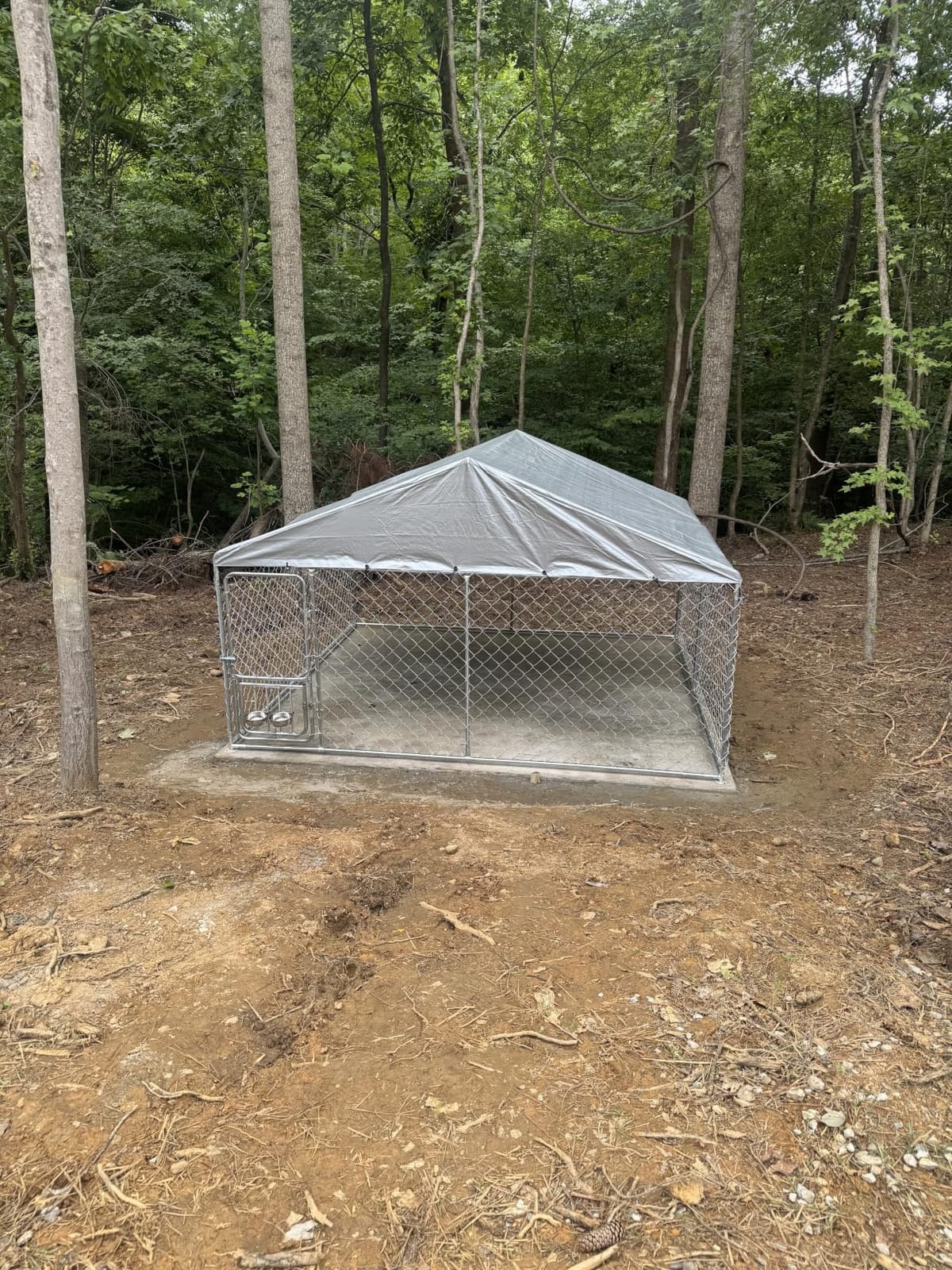DWVO 7.5'x7.5' Outdoor Dog Enclosure with Roof customer photo 2