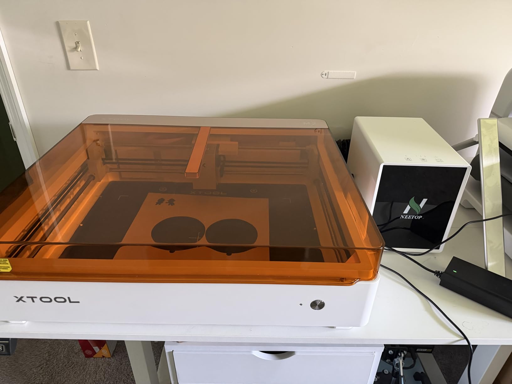 NT-X1 Laser Fume Extractor Diode/Fiber Laser with H13 HEPA Carbon Filter customer photo 1
