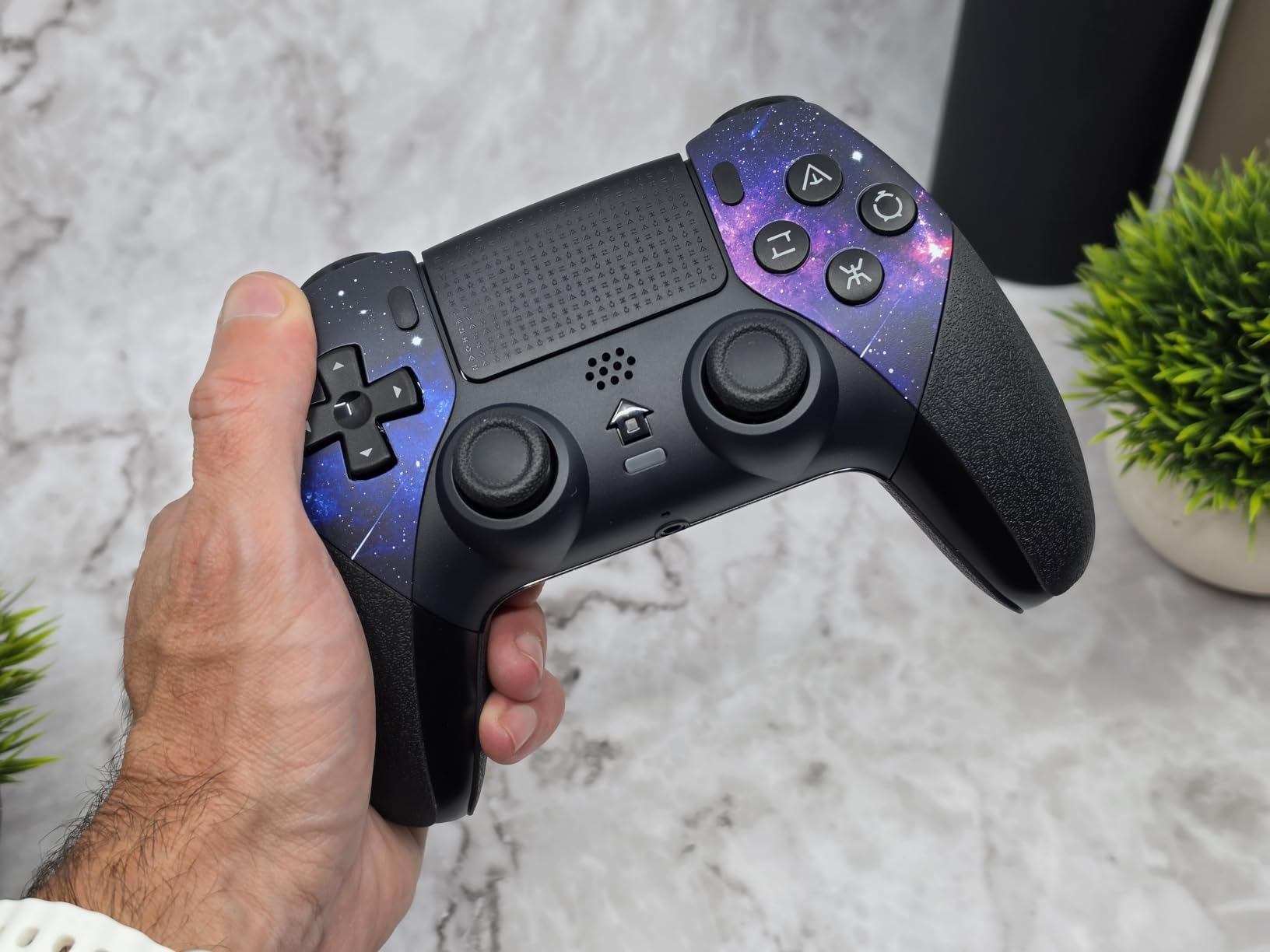 AceGamer Wireless Controller for PS5/Pro/Slim/PC, Hall Effect Joysticks, Macro/Turbo Function, Bluetooth Controller with 6-Axis Gyro/Dual Vibration/Touchpad/Ergonomic/Speaker/3.5mm Audio Jack! customer photo 1