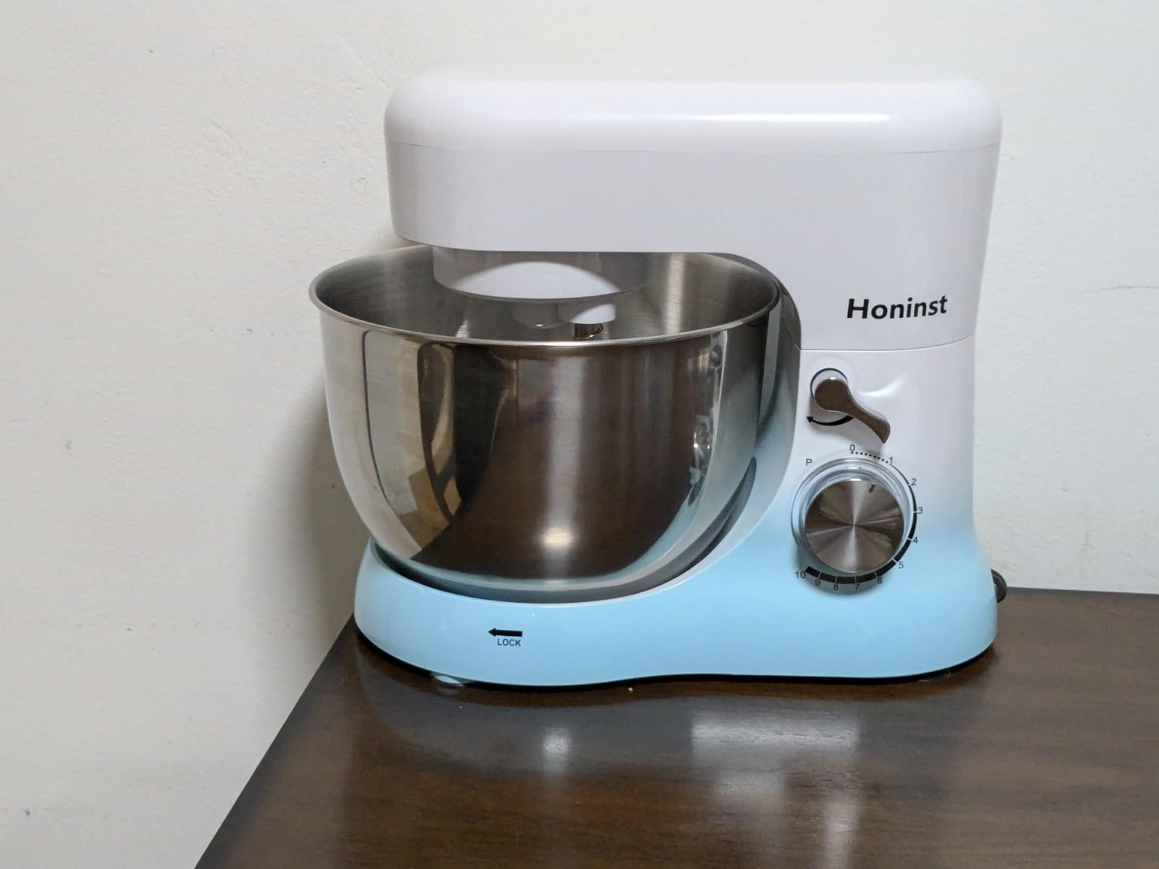 Honinst 4QT Electric Stand Mixer, 10-Speed Tilt-Head Compact Kitchen Mixer with Dough Hook, Beater & Whisk, Light Green customer photo 1