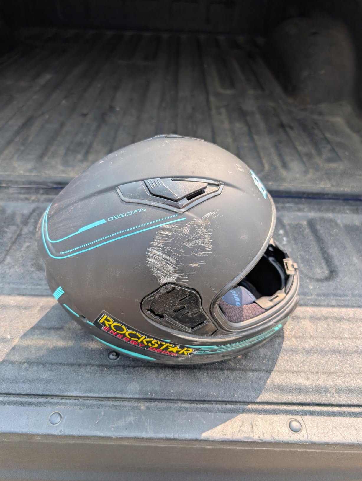 HAX Obsidian Dual Visor Full Face Motorcycle Helmet DOT/ECE 22.06 Approved, Pinlock & Bluetooth Ready, Aerodynamic Spoiler for Powersports Street Bike Racing, Unisex Adult (Matte Black Silver, M) customer photo 1