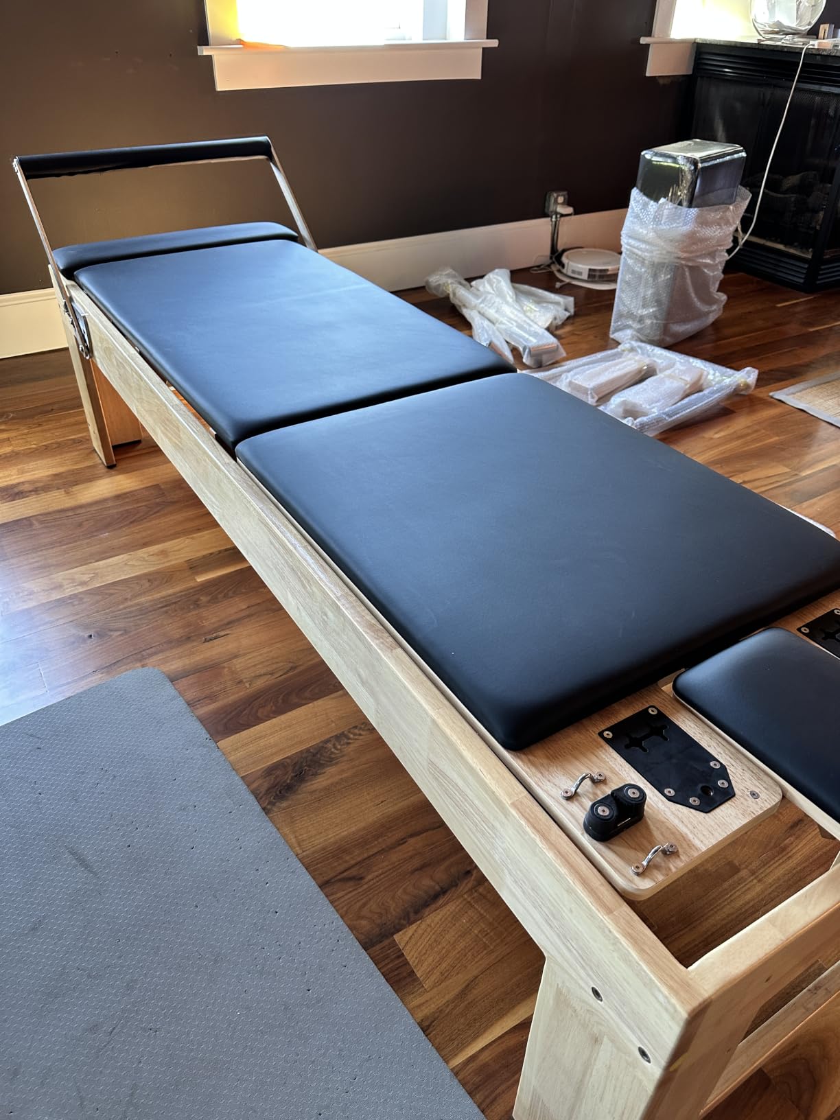 Pilates Reformer with Cadillac Trapeze Table/Tower & Mat,6 Springs Reformer Pilates Machine, Quick-Assembly Studio Grade Pilates Reformer Machine, Pilates Equipment with Sitting Box,for Home customer photo 1