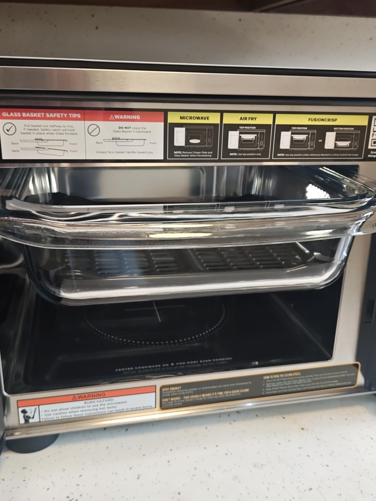 Ninja MW101BK1 Crispi Microwave and Air Fryer with FusionCrisp, 0.9 Cu Ft, Black customer photo 2