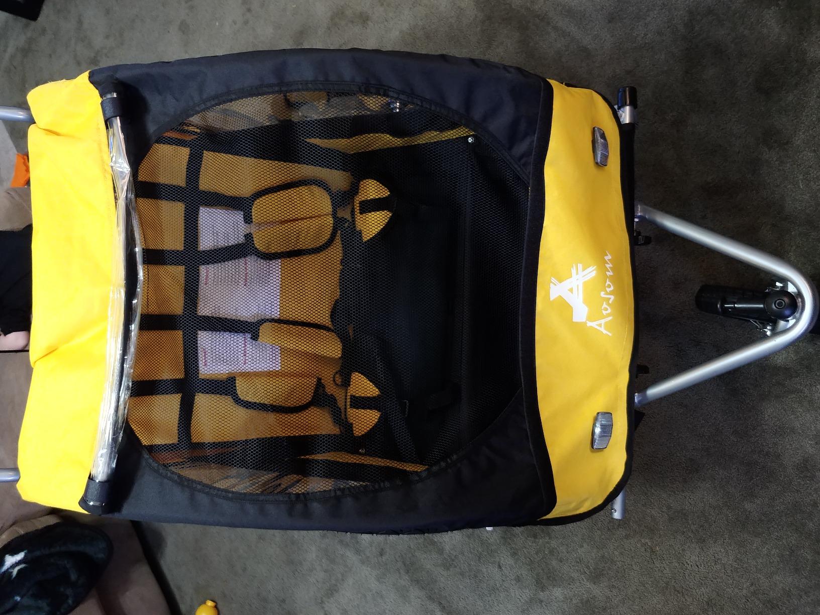 Aosom Elite 360 Swivel Bike Trailer for Kids Double Child Two Wheel customer photo 2
