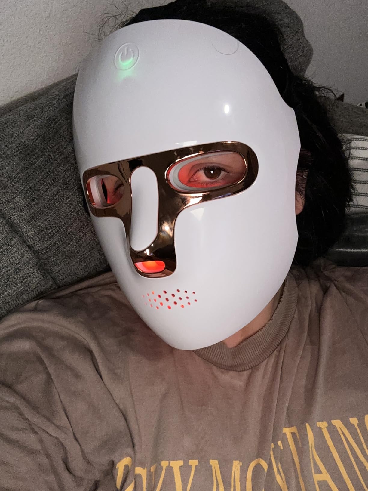 ONLUKY Red Light Therapy Mask USB-C Rechargeable LED Face Mask customer photo 1