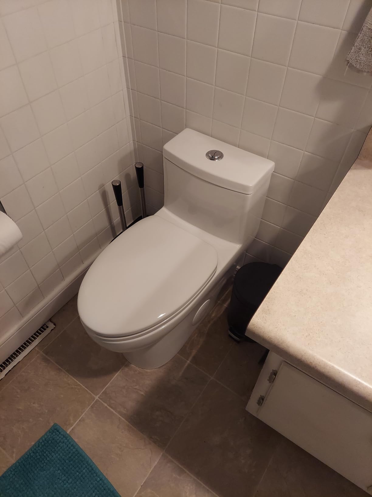 DeerValley Elongated One Piece Toilet with Efficient Dual Flush 1.1/1.6 GPF customer photo 2