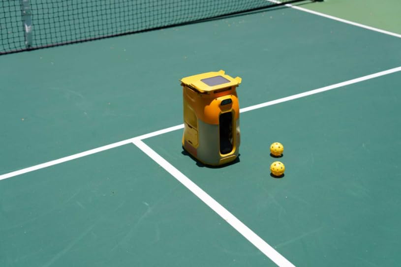 Portable Pickleball Machine, LED Display, App&Voice Controll,18.7LB customer photo 1