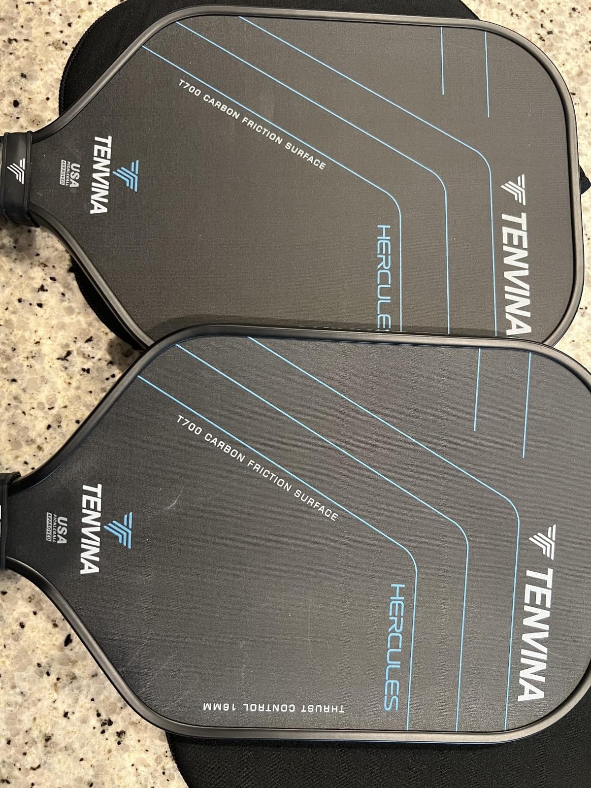 TENVINA Pickleball Paddles, Multi-Layer T700SC Textured Carbon Fiber Pickleball Paddle, Pickle Ball Paddle USAPA Approved with Strong Spin & Power, 4-Types of Shapes and Thicknesses customer photo 2