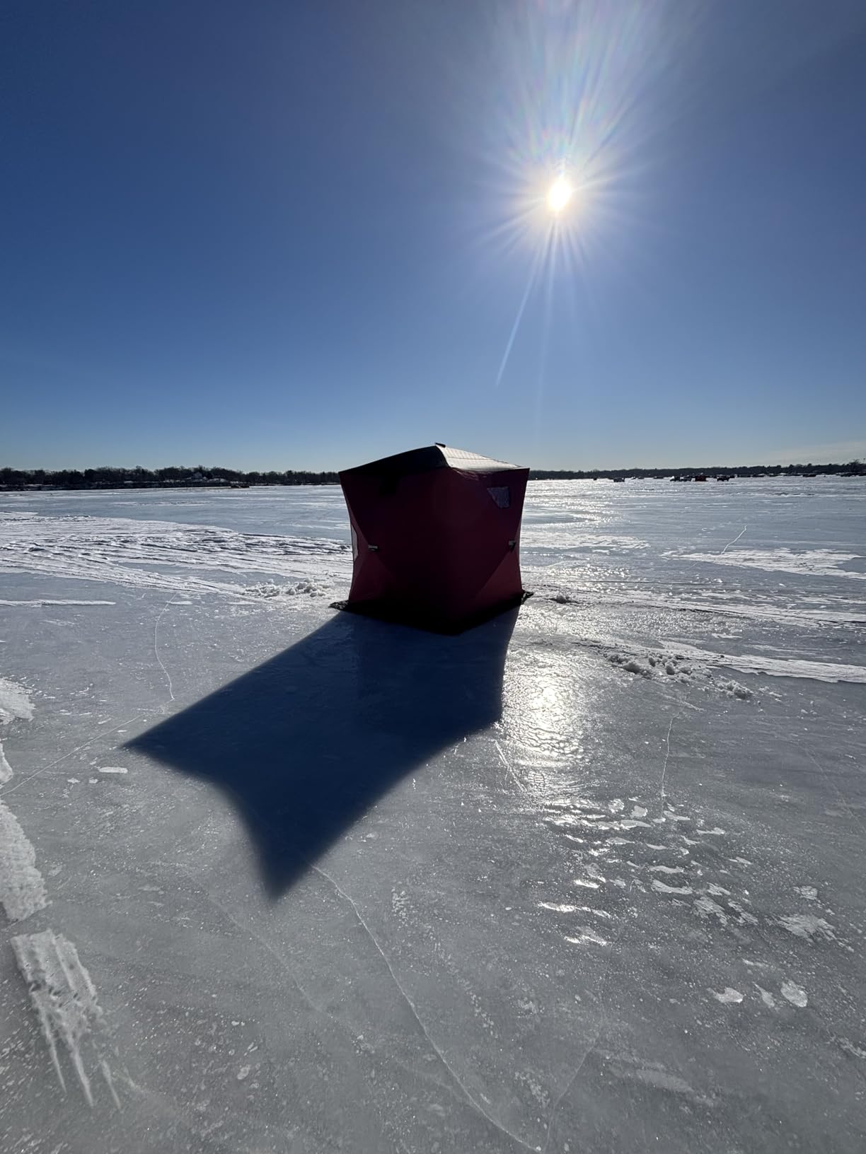 Aoxun Ice Fishing Tent Pop Up Insulated Shelter Portable Shanty customer photo 2