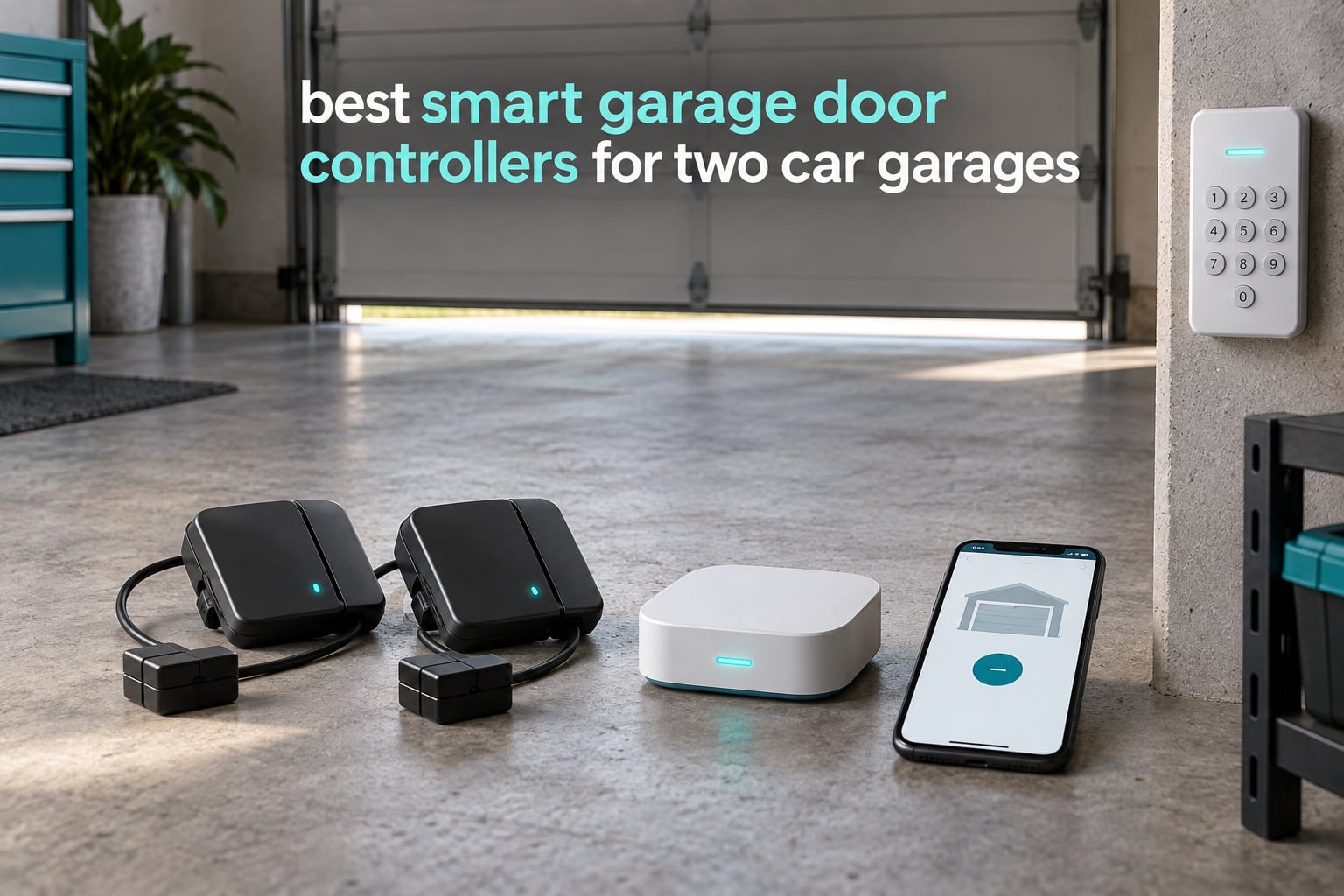 best smart garage door controllers for two car garages