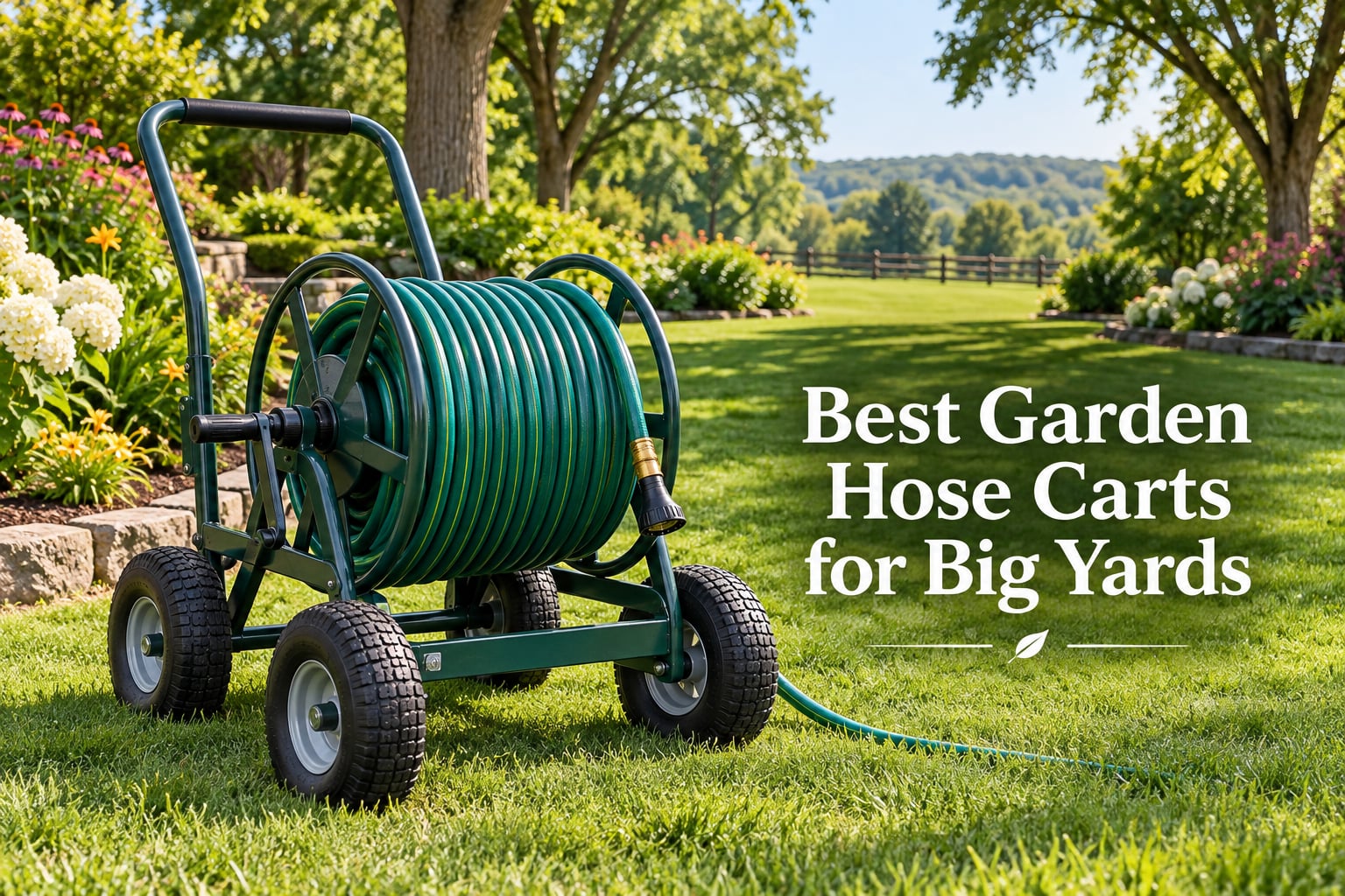 Best Garden Hose Carts for Big Yards