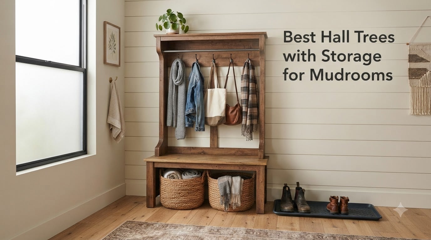 Best Hall Trees with Storage for Mudrooms