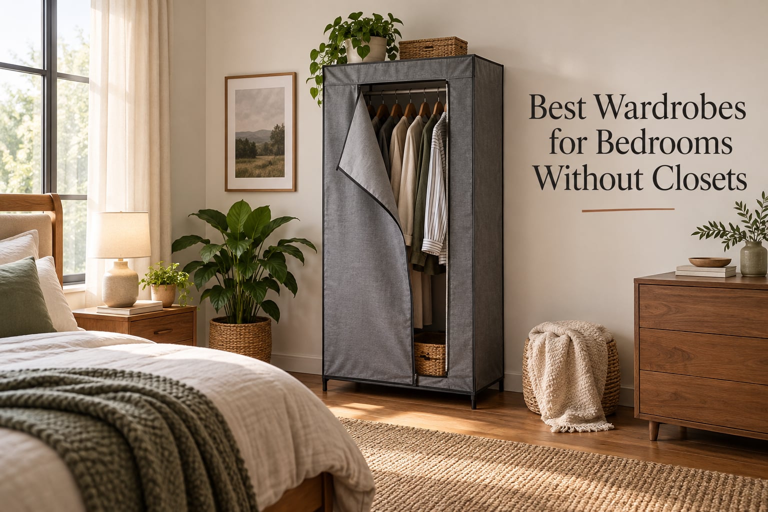 Best Wardrobes for Bedrooms Without Closets