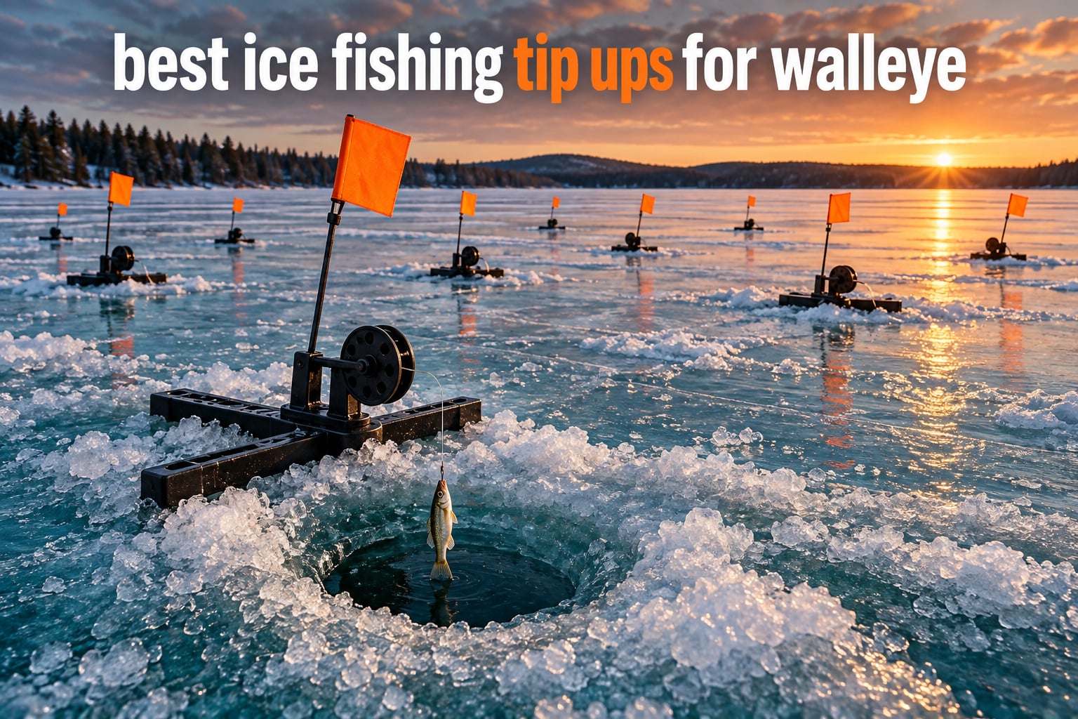 best ice fishing tip ups for walleye