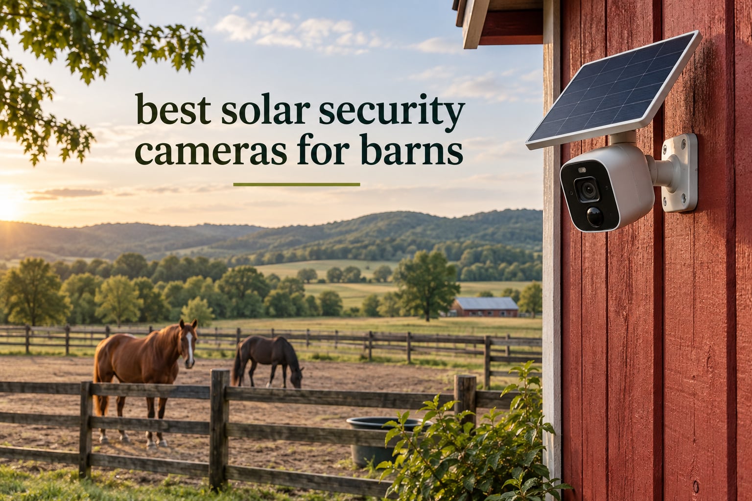 best solar security cameras for barns
