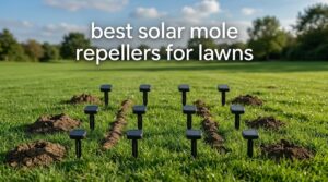 best solar mole repellers for lawns
