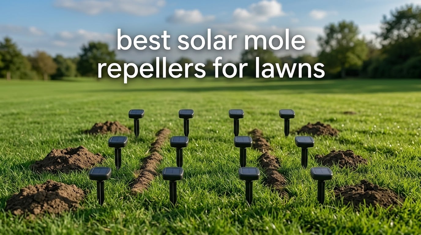 best solar mole repellers for lawns