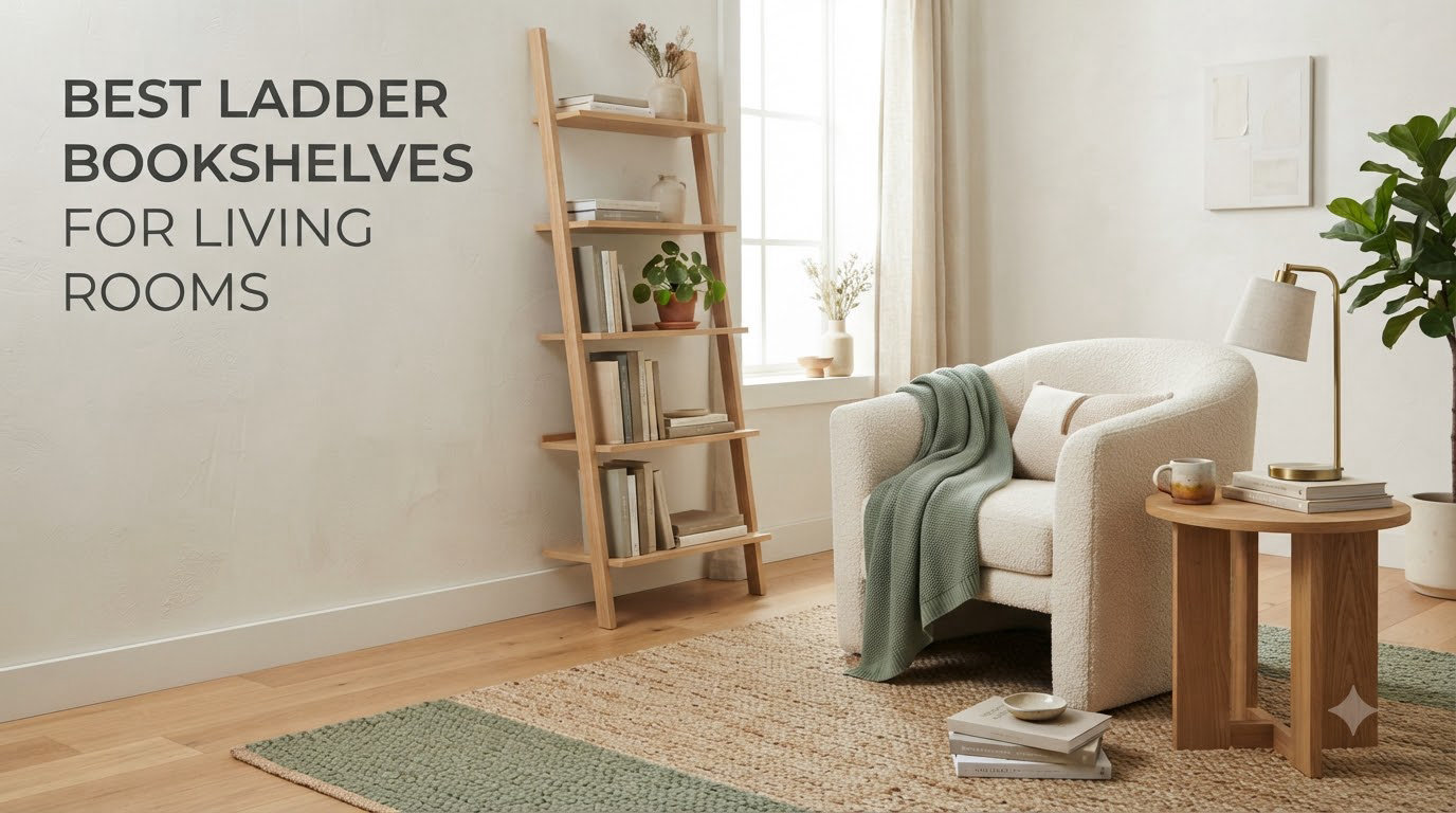 Best Ladder Bookshelves for Living Rooms