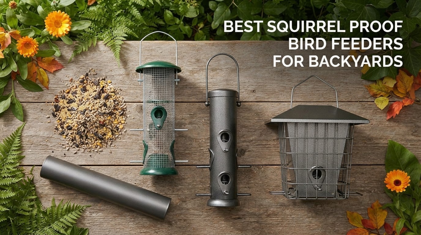 best squirrel proof bird feeders for backyards