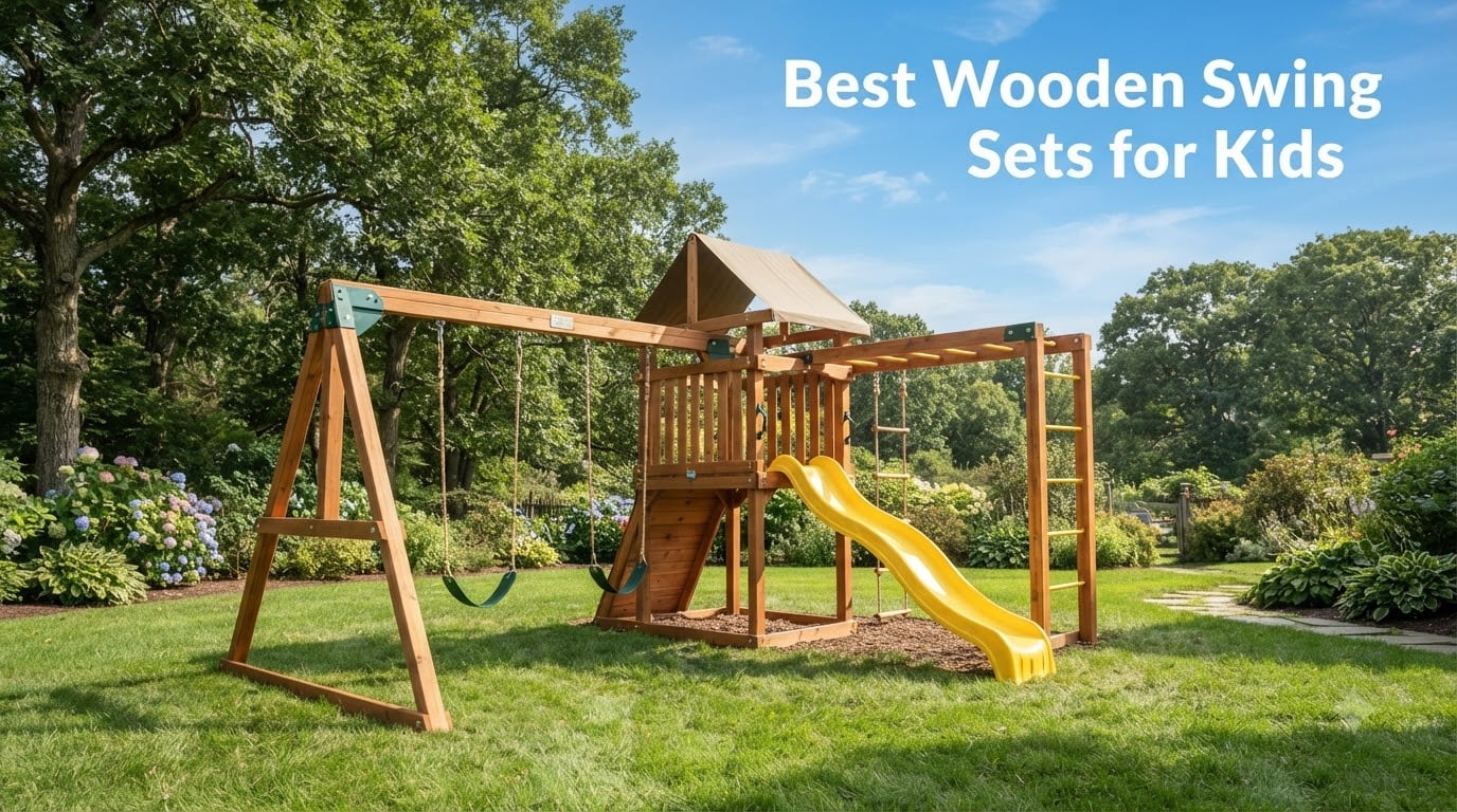 Best Wooden Swing Sets for Kids